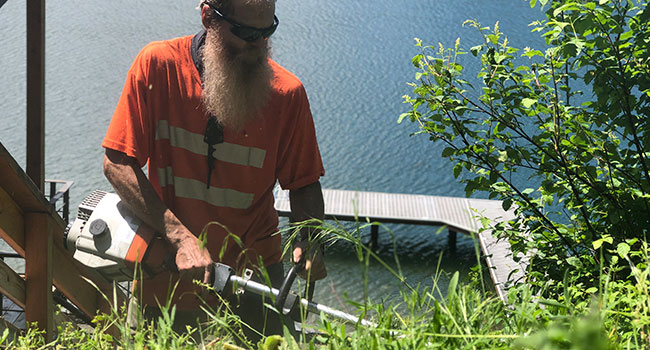 Weed Eating in Sandpoint, ID